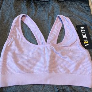 Velocity purple Large sports bra for girls